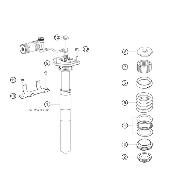 Diagram 4.4-04 Porsche Cayenne S 4.5L V8 2003>> Front Axle, Steering 