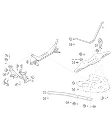后轴侧托架 718 Cayman GT4 RS Clubsport 2020-2024