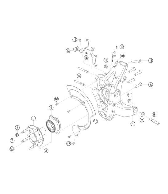 Diagram 5.5-03 Porsche 996 涡轮 2000-05 后轴