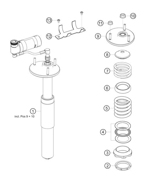 Sospensione posteriore 718 Cayman GT4 RS Clubsport 2020-2024
