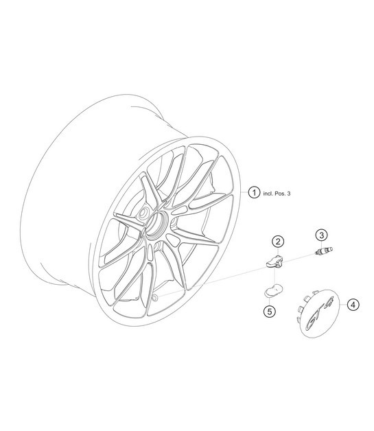Diagram 6.6-01 Porsche 开曼718C(982C)2017>> 车轮、制动器