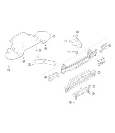 Bumber beam rear 718 Cayman GT4 RS Clubsport 2020-2024
