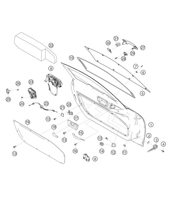Diagram 8.8-21 Porsche Panamera Turbo S V8 4.8L Body
