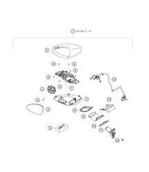 Rétroviseur extérieur 718 Cayman GT4 RS Clubsport 2020-2024