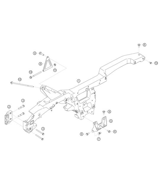 Diagram 8.8-24 Porsche 991 Turbo 3.8L (520 ch) Carrosserie