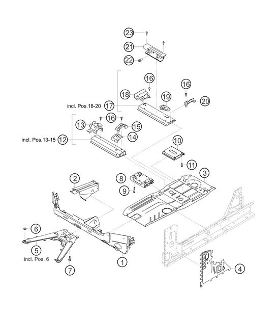 Diagram 8.8-03 Porsche Cayenne 3.2L V6 2003>> Body