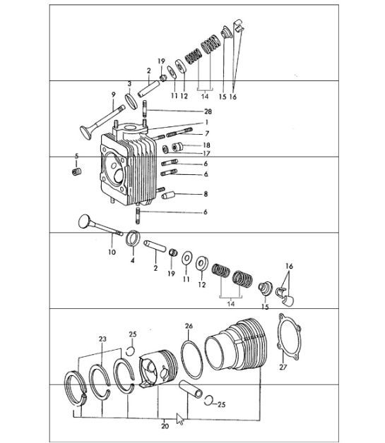 Diagram 103-00 Porsche 912E 4CYL 1976 