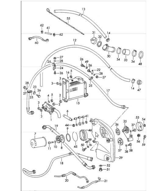 Diagram 104-00 Porsche Panamera 970 MK1 (2009-2013) Moteur