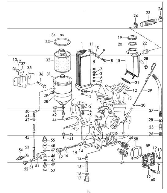 Diagram 104-10 Porsche 911/912 (1965-1989) Motor