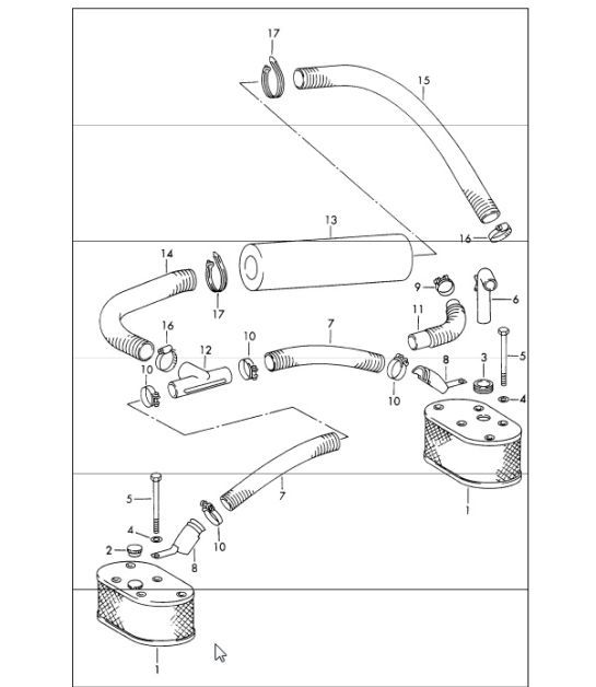 Diagram 106-15 Porsche 928S 4.7L 1981-83 