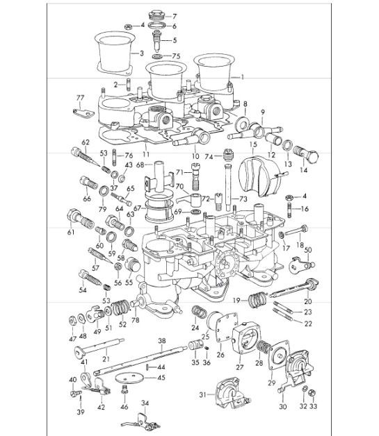 Diagram 107-05 Porsche 993 (911) (1994-1998) Moteur