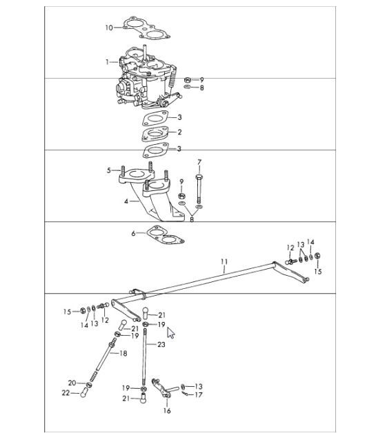 Diagram 107-10 Porsche Macan (95B) MK1 (2014-2018) Moteur