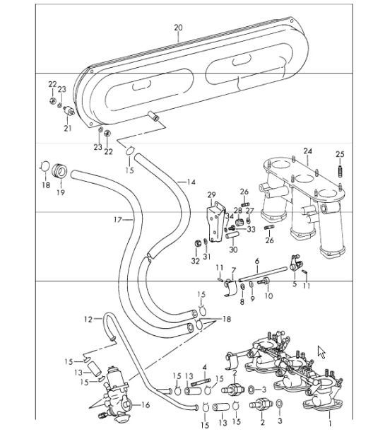 Diagram 107-35 Porsche 911/912 (1965-1989) Moteur
