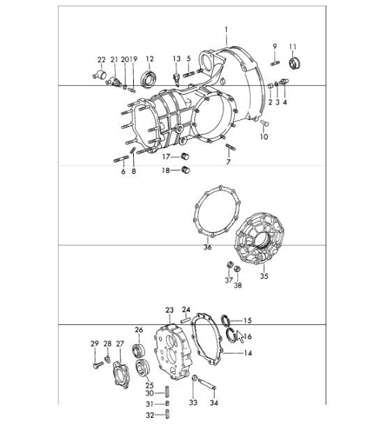 Diagram 302-00 Porsche 996 C4 3.4L 1997-08/01 传播