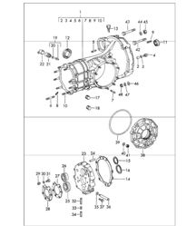replacement transmission, transmission case, die casting 911  1969 onwards