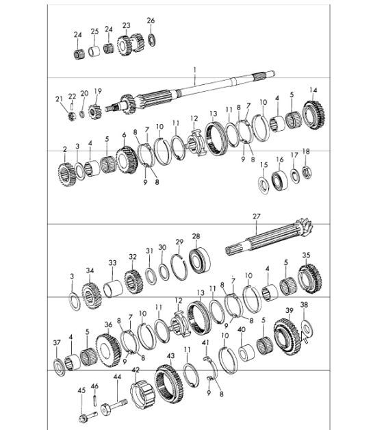 Diagram 303-05 Porsche Cayman 987C/981C（2005-2016 年） 传播