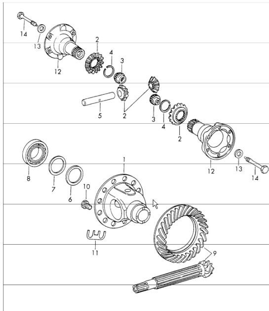 Diagram 305-15 Porsche 911 & 912 (1965-1989) Transmission
