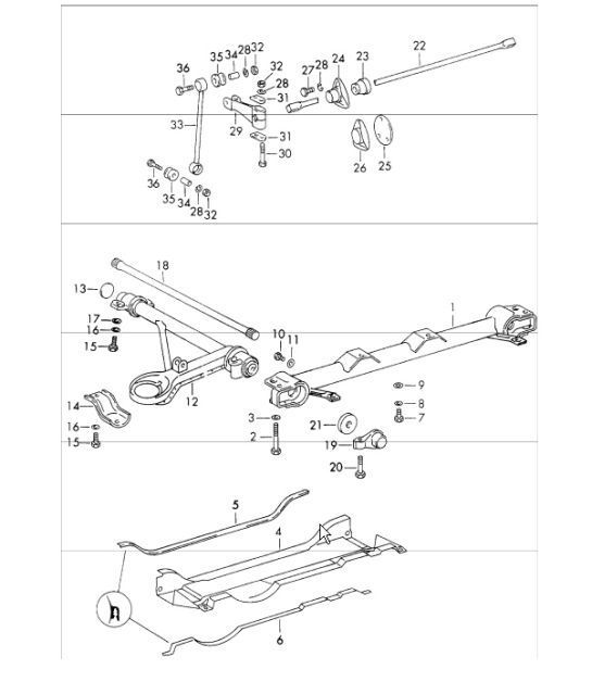 Diagram 401-10 Porsche Cayenne 92A (958) 2010-2017 Front Axle, Steering 