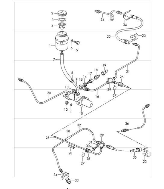 Diagram 604-00 Porsche 928S4 5.0L 1987-92 