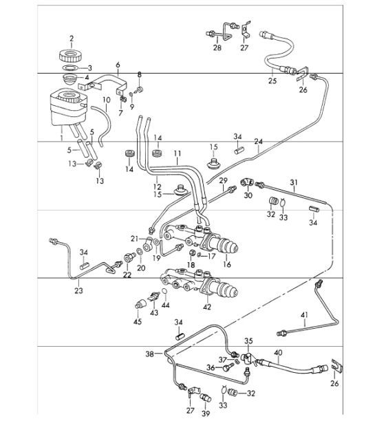 Diagram 604-05 Porsche 993（911）（1994-1998） 车轮、制动器