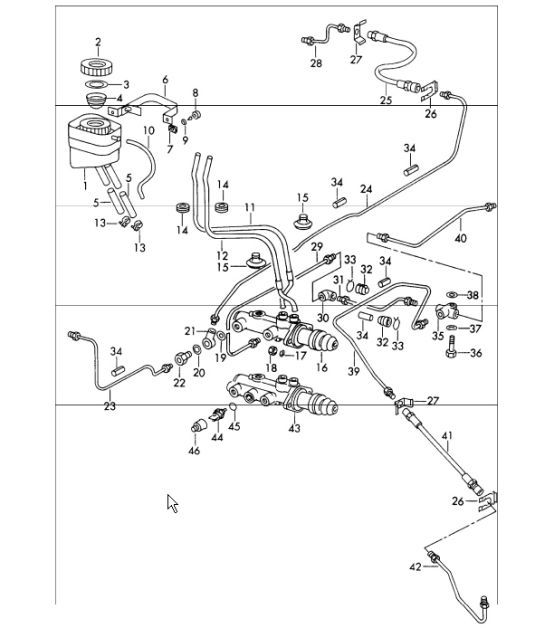 Diagram 604-10 Porsche 911 和 912（1965-1989） 车轮、制动器