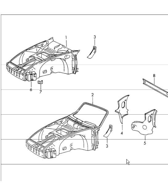 Diagram 801-05 Porsche 911 和 912（1965-1989）  车身