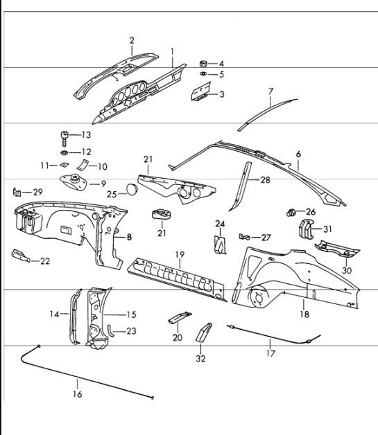 Diagram 801-20 Porsche Carrera GT (2003-2006) 