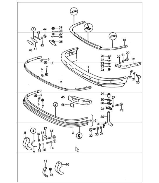 Diagram 802-00 Porsche Macan（95B）MK1（2014-2018）  车身