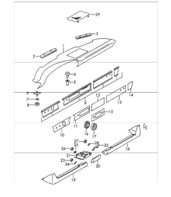 Diagram 809-02 Porsche 911/912 (1965-1989) Carrozzeria
