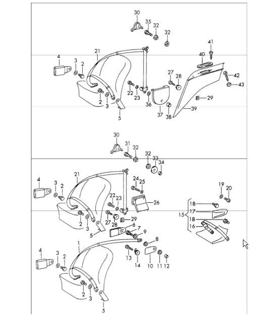 Diagram 812-05 Porsche Cayenne S V8 4.0L Essence 474 Ch 
