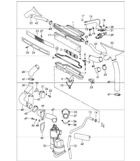 Diagram 813-00 Porsche 944 1982-1991 