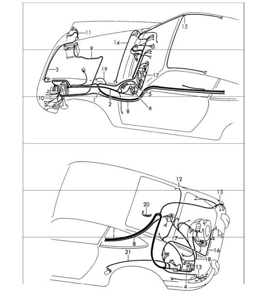 Diagram 902-15 Porsche 996 C4 3.6L 09/01-2005 Materiale elettrico