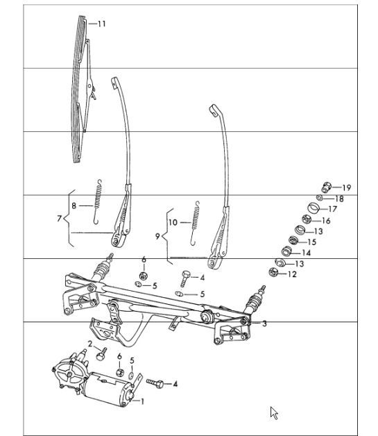 Diagram 904-00 Porsche 996 C4 3.6L 09/01-2005 Materiale elettrico