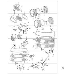 lights fog headlamp 911 1969