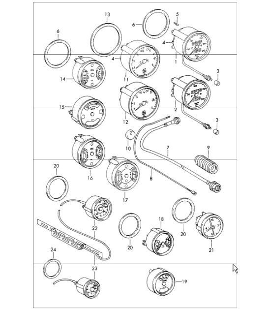 Diagram 906-00 Porsche 卡宴 9PA1 (957) 2007-2010 电子设备