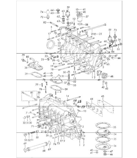 Diagram 101-05 Porsche Cayenne S V8 4.8L Gasolina 400 CV Motor