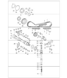 comando valvola sinistro 911 1970-73