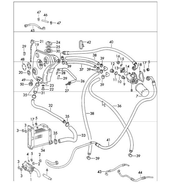 Diagram 104-15 Porsche 996 GT3 MKII 2003>> Motore