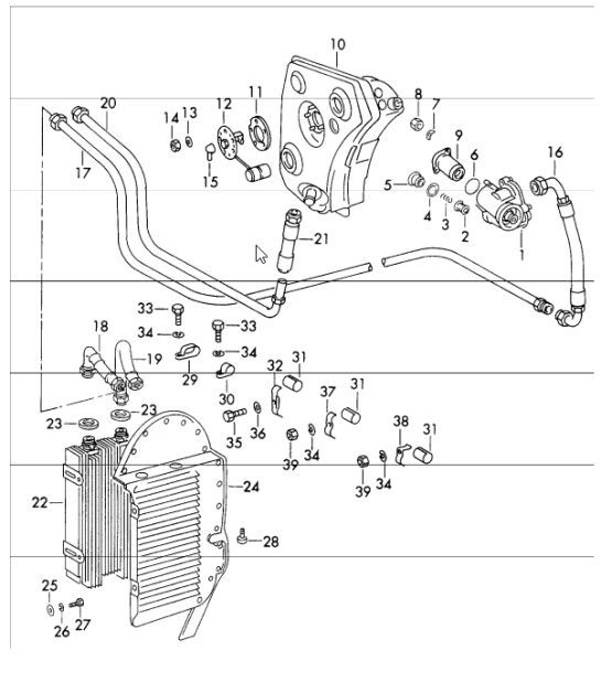 Diagram 104-20 Porsche 992 涡轮增压  3.8L 