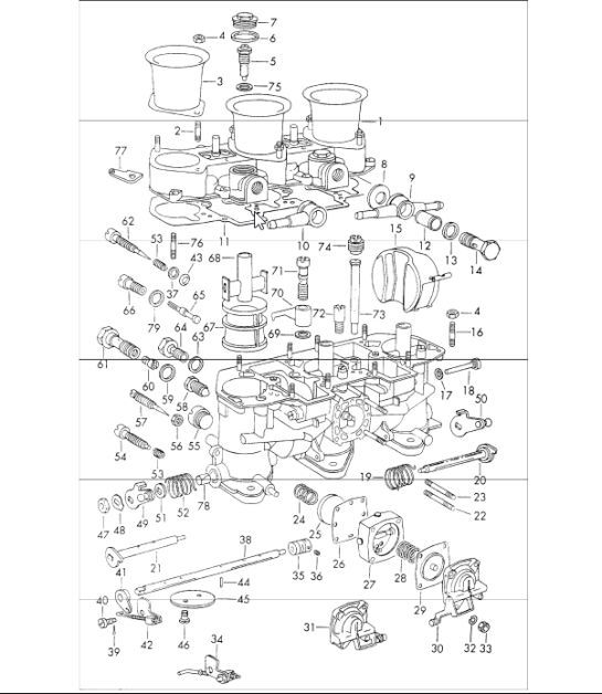 Diagram 107-05 Porsche 911/912 (1965-1989) Moteur