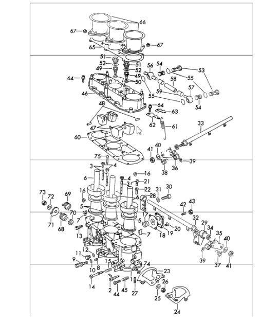 Diagram 107-10 Porsche Cayenne MK3 (958) 2010-2017 Motore