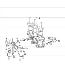 repair material for carburettor - ZENITH - 40 TIN - for 911 T UPTO 1971 and 911 T VERGASER 72 ONWARDS