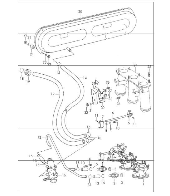 Diagram 107-50 Porsche Panamera 970 MK1 (2009-2013) Moteur