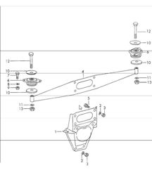 Sospensione motore posteriore 911 1970-73