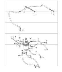 fuel filter with lines for 911 CARRERA 2.7 1973 ONWARDS / 911 T/E/S and 911 T-K 1970-73