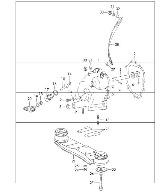 Diagram 302-15 Porsche Panamera Turbo V8 4.8L (520 CV) Transmisión