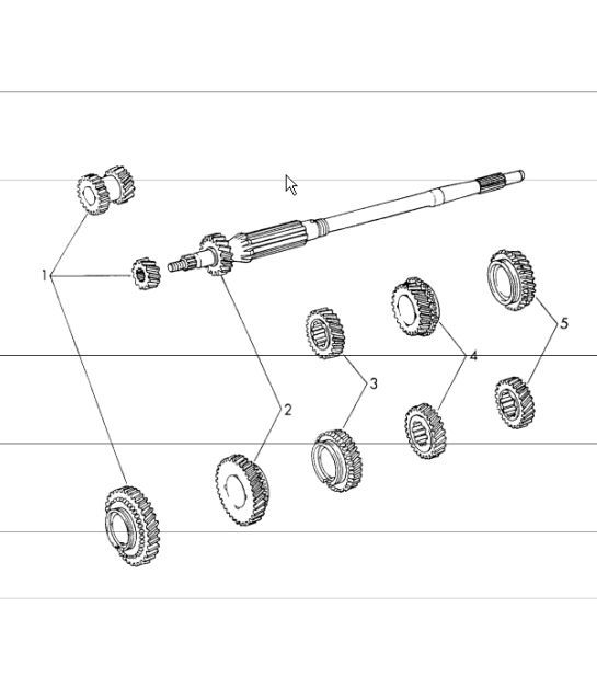 Diagram 303-00 Porsche 993 (911) TURBO 1994-96 Transmission