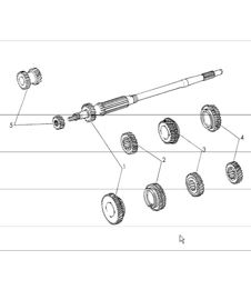 Gear wheel sets 4-speed transmission gear wheel sets 901/06 + 300/12 911.300/00 standard for  911 E/S, 911 E and 911 T upto 1971