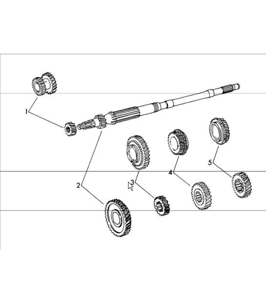 Diagram 303-30 Porsche 996 C2 3.6L 09/01-2005 Trasmissione