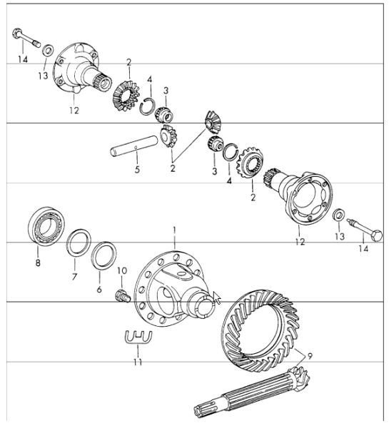 Diagram 305-00 Porsche Cayenne Turbo S V8 4.8L Petrol 550HP Transmission